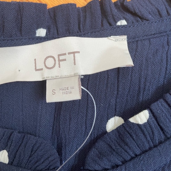 NWT Polka Dot LOFT Top - Picture 5 of 5